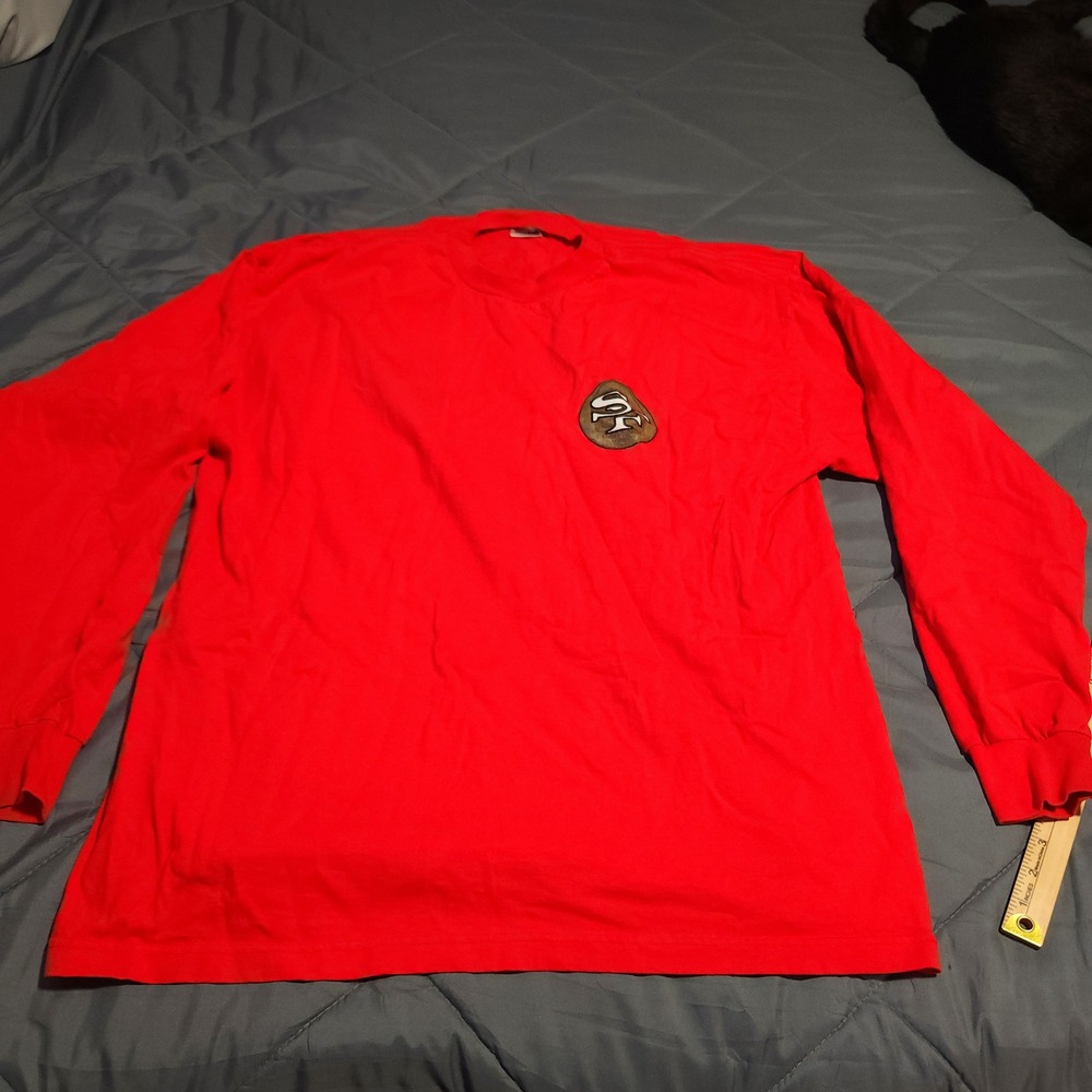 Vintage Jerry Rice 80 San Francisco 49ers Long Sleeve Shirt XXL USA Murina 90s